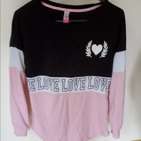 NOBO Tops - I’m selling a tri-color “love” long sleeve shirt!